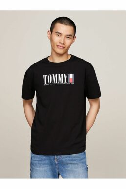 خرید مستقیم از ترکیه و ترندیول تیشرت مردانه برند تامی هیلفیگر Tommy Hilfiger با کد DM0DM18533BDS