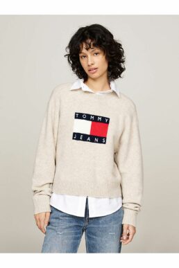 خرید مستقیم از ترکیه و ترندیول سویشرت زنانه برند تامی هیلفیگر Tommy Hilfiger با کد DW0DW18681HCV