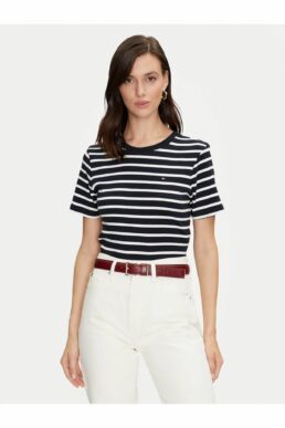 خرید مستقیم از ترکیه و ترندیول تیشرت زنانه برند تامی هیلفیگر Tommy Hilfiger با کد WW0WW27735-TH