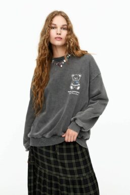 خرید مستقیم از ترکیه و ترندیول سویشرت زنانه برند پول اند بیر Pull & Bear با کد 7591346