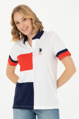 خرید مستقیم از ترکیه و ترندیول تیشرت یقه پلو زنانه برند یو اس پلو U.S. Polo Assn. با کد 942878