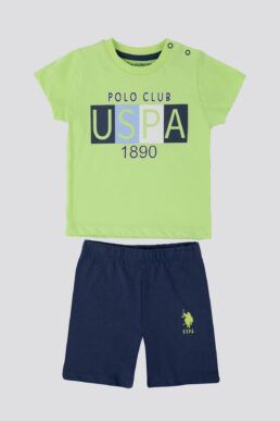 خرید مستقیم از ترکیه و ترندیول ست نوزاد پسرانه برند یو اس پلو U.S. Polo Assn. با کد USB1105-B