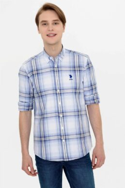 خرید مستقیم از ترکیه و ترندیول پیراهن مردانه برند یو اس پلو U.S. Polo Assn. با کد 1367561-Royal Blue